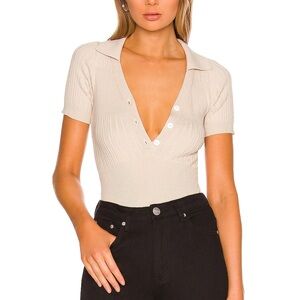 Andja Button Down Body Suit | SM | NWOT